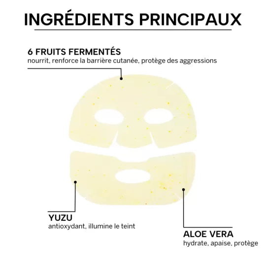 WHAMISA MASQUE HYDROGEL AUX FRUITS BIO - 1 PCS