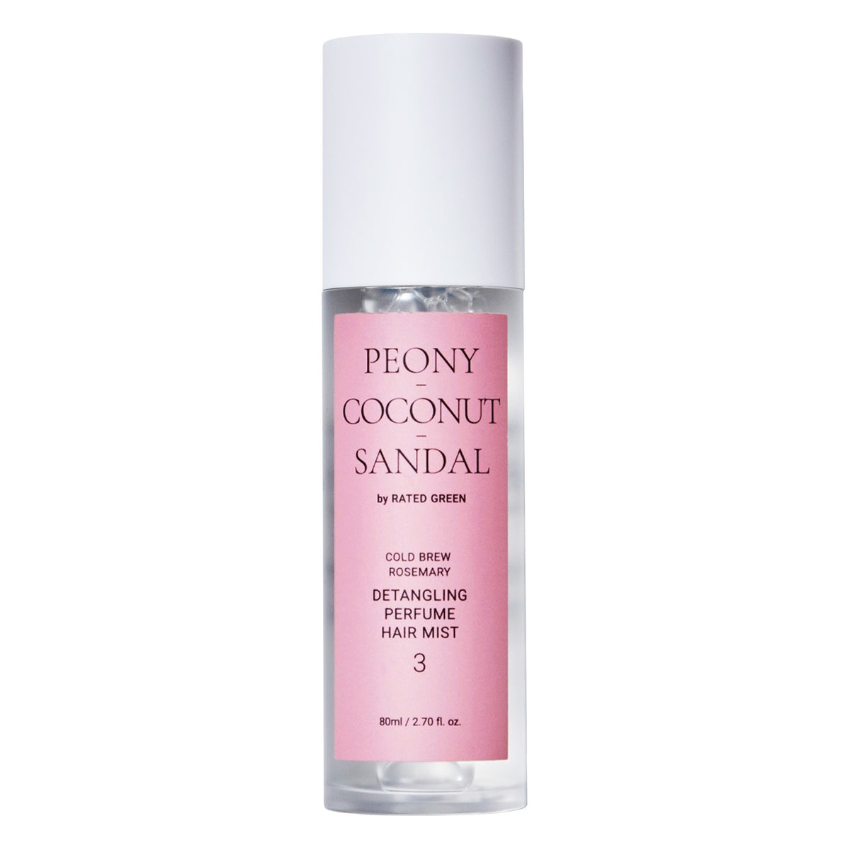 RATED GREEN - Detangling Perfume Hair Mist 03 (peony-coconut-sandal) - GA HEADHOUSE