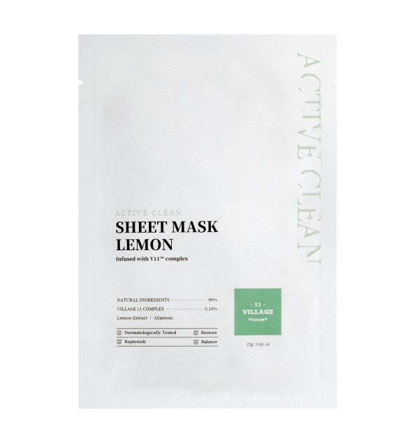 ACTIVE CLEAN SHEET MASK LEMON - GA HEADHOUSE