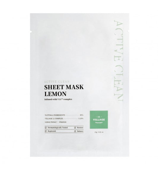 ACTIVE CLEAN SHEET MASK LEMON - GA HEADHOUSE