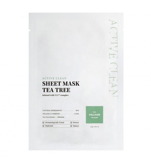 Village 11 Factory - Active Clean Sheet Mask Tea Tree