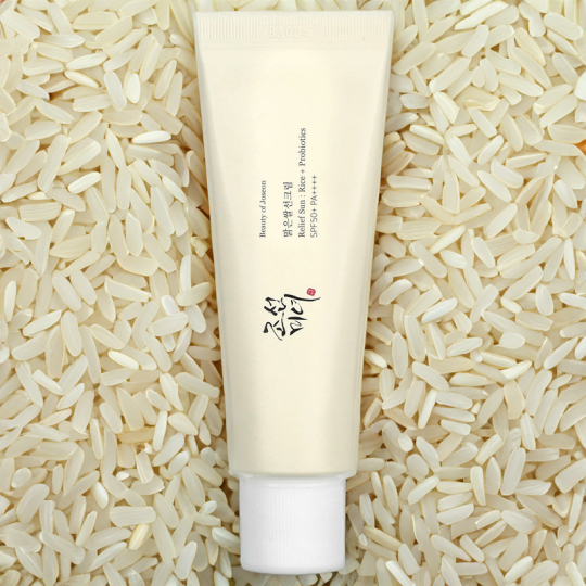 Relief Sun : Rice + Probiotics 50ml / Crème Solaire Réparatrice (SPF50+ PA++++) - GA HEADHOUSE