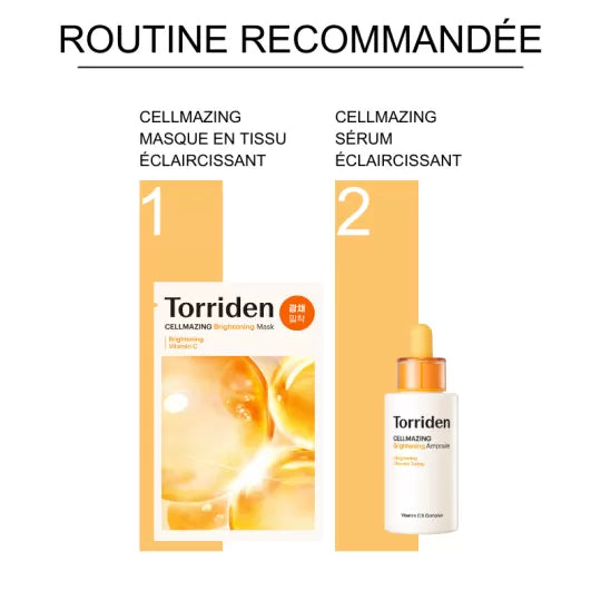 TORRIDEN -CELLMAZING MASQUE EN TISSU ÉCLAIRCISSANTÀ LA VITAMINE C