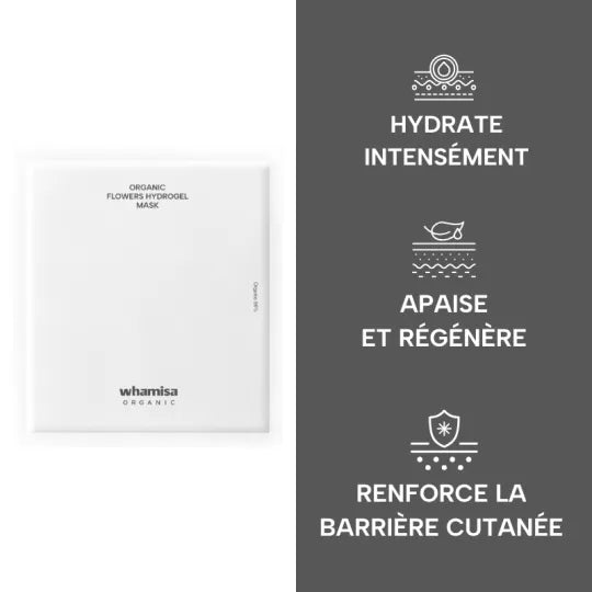 WHAMISA MASQUE HYDROGEL AUX FLEURS BIO - 1 PCS