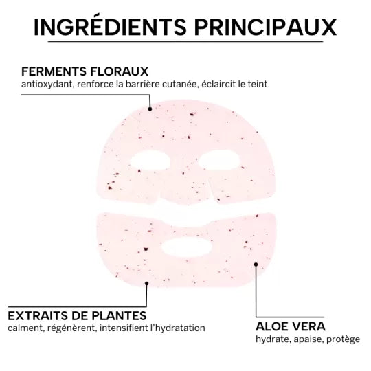 WHAMISA MASQUE HYDROGEL AUX FLEURS BIO - 1 PCS