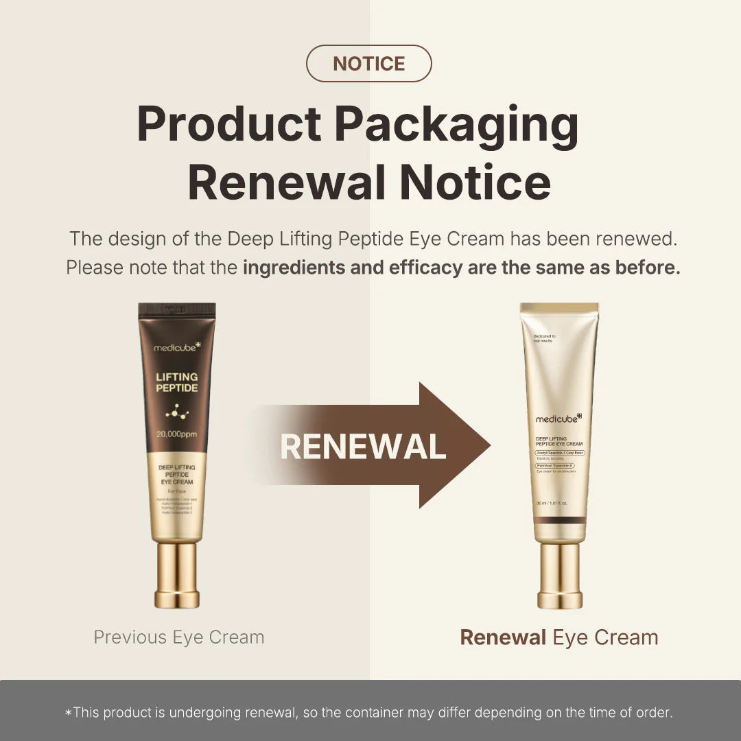 Medicube – Deep Lifting Peptide Eye Cream - GA HEADHOUSE
